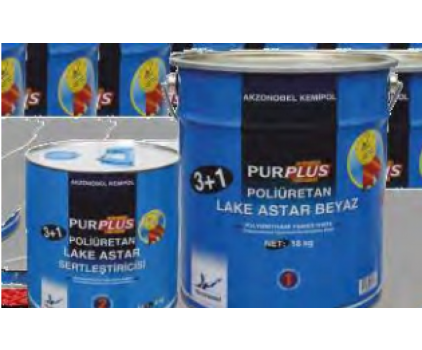 BA38B301 PURPLUS POLİÜRETAN LAKE ASTAR BEYAZ (3+1)