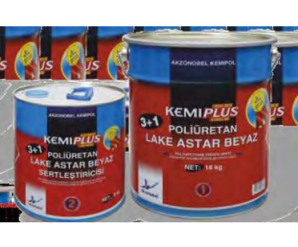 BA38B413 KEMIPLUS POLİÜRETAN LAKE ASTAR BEYAZ (3+1)